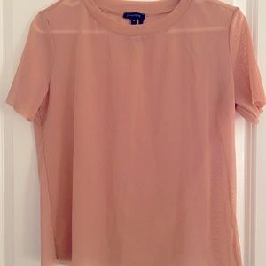 Dynamite mesh peach/tan t-shirt